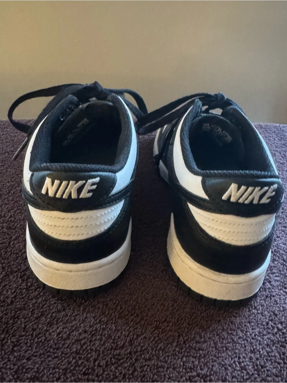 Nike Dunk Low Youth Sneakers — “Panda” Black & White